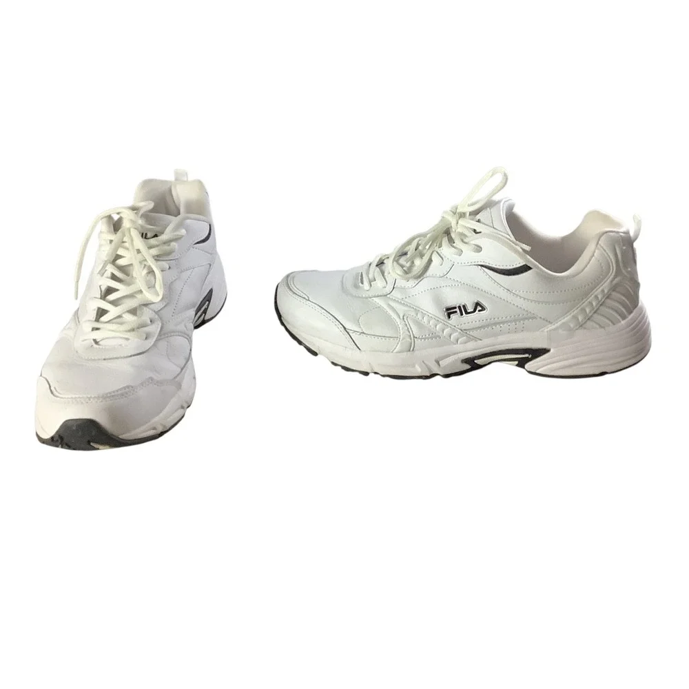 Fila Classic Sneakers Mens 13 White Athletic Walking Chunky Dad Shoes Athleisure